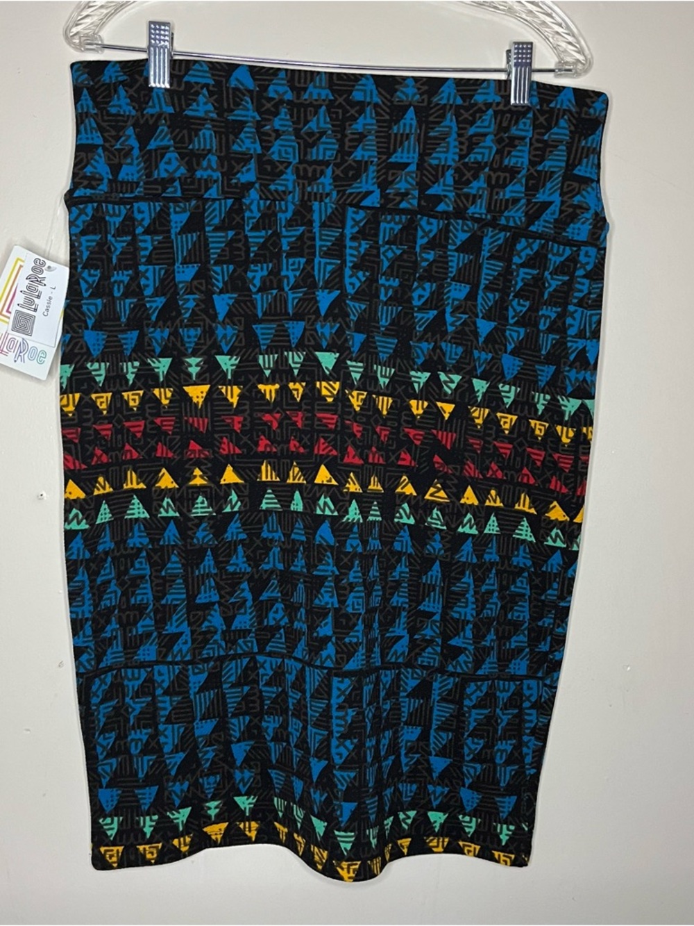 LuluRoe Colorful Geometric Pencil Skirt